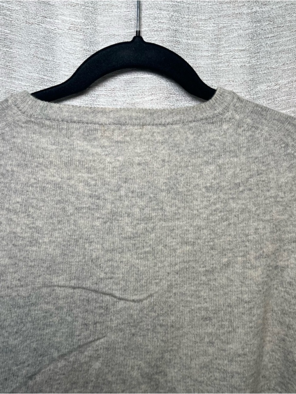 Malo 100% Cashmere Lux Sweater Gray Airplane Embroidered Crewneck Made in Italy - Picture 16 of 16